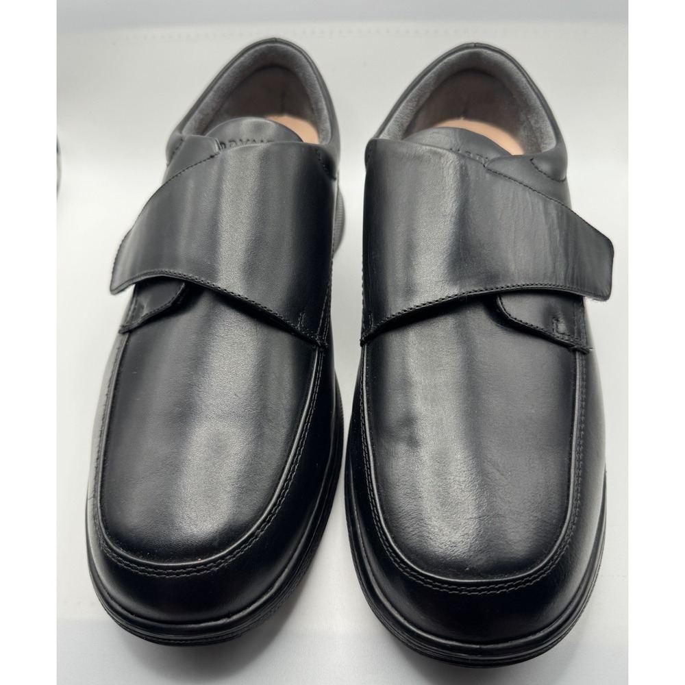 Anodyne Shoes Diabetic OrthoBlack Men's Size 10 W Leather Casual Oxford *photos*